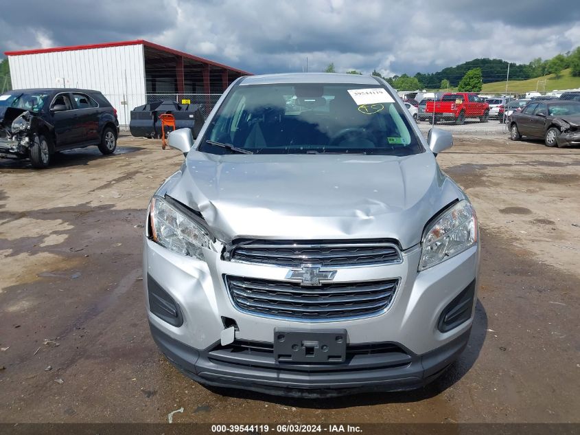 2016 Chevrolet Trax 1Ls VIN: 3GNCJKSBXGL257725 Lot: 39544119