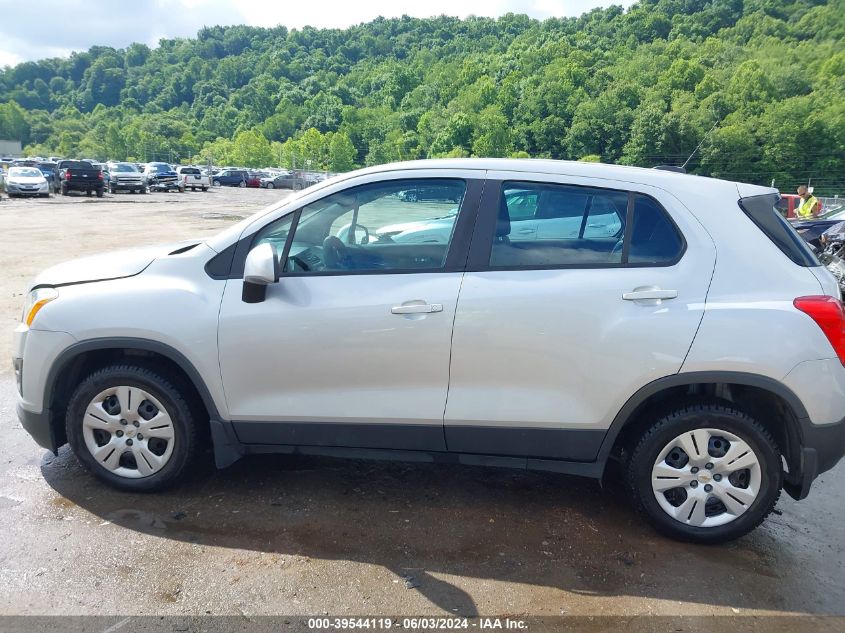 2016 Chevrolet Trax 1Ls VIN: 3GNCJKSBXGL257725 Lot: 39544119