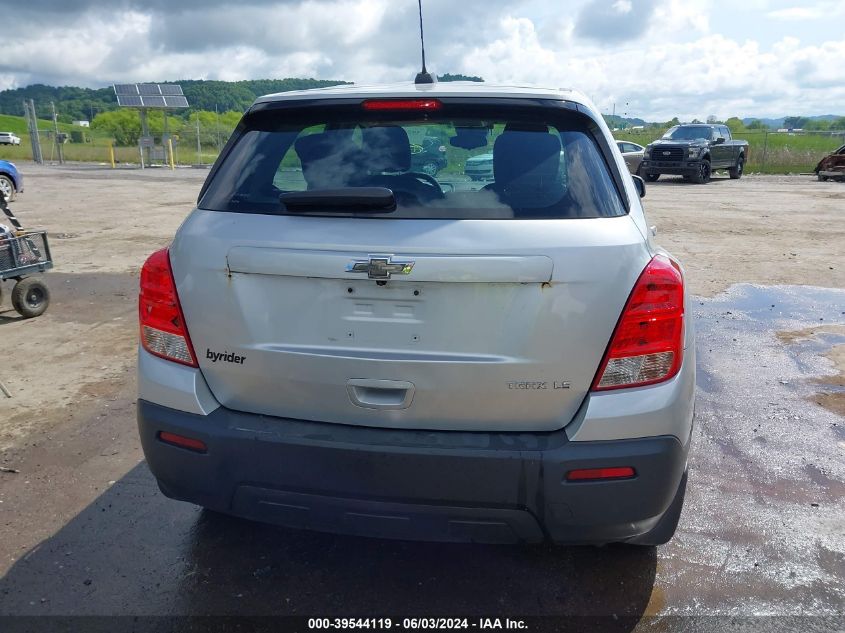 2016 Chevrolet Trax 1Ls VIN: 3GNCJKSBXGL257725 Lot: 39544119