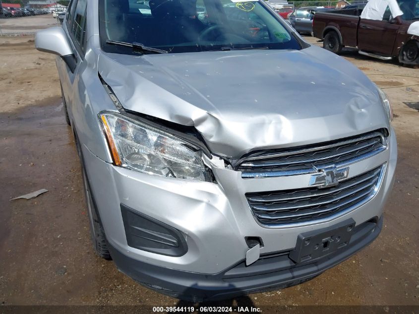 2016 Chevrolet Trax 1Ls VIN: 3GNCJKSBXGL257725 Lot: 39544119