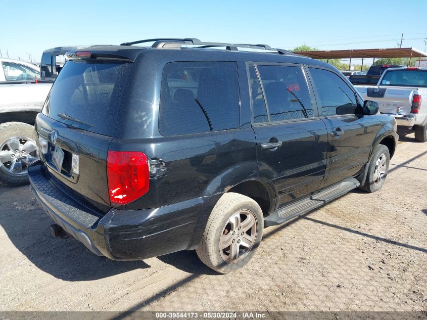 2004 Honda Pilot Ex-L VIN: 2HKYF18504H503947 Lot: 39544173