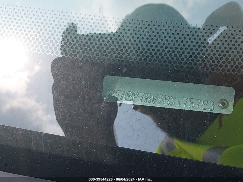 2011 Ford Crown Victoria Police Interceptor VIN: 2FABP7BV9BX175783 Lot: 39544226