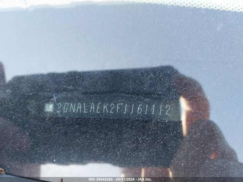 2015 Chevrolet Equinox Ls VIN: 2GNALAEK2F1161112 Lot: 39544268