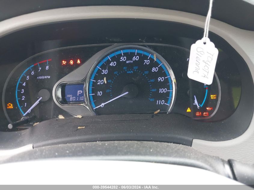 2014 TOYOTA SIENNA XLE V6 8 PASSENGER - 5TDYK3DC8ES464497