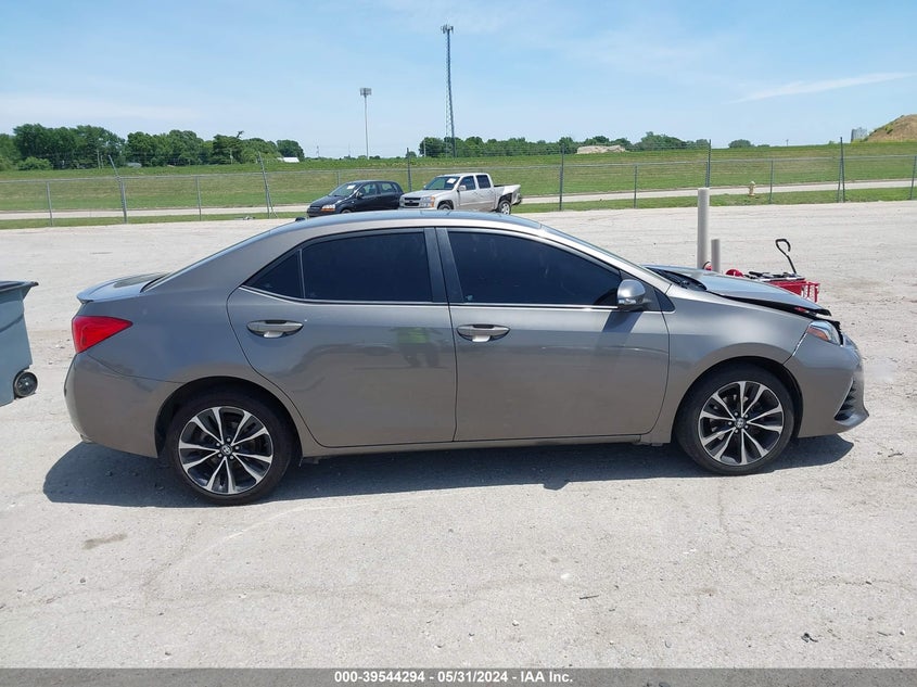 2017 Toyota Corolla Se VIN: 2T1BURHE5HC833974 Lot: 39544294