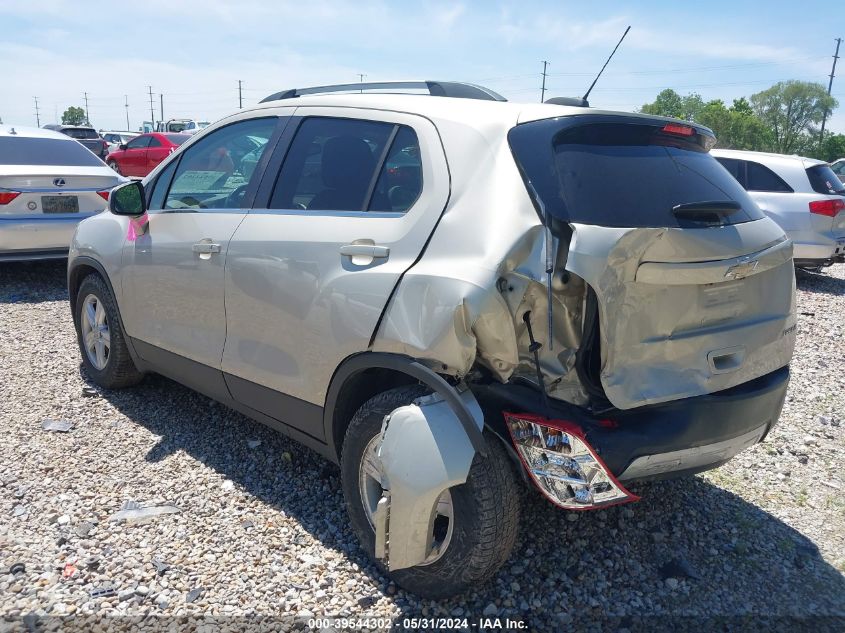 2016 Chevrolet Trax Lt VIN: 3GNCJLSB2GL116881 Lot: 39544302