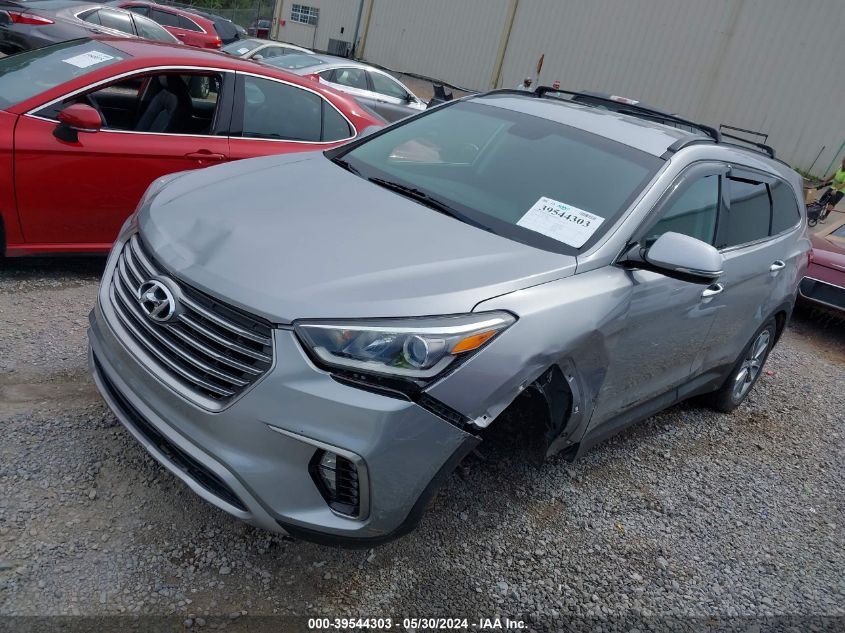 2017 Hyundai Santa Fe Se VIN: KM8SN4HF4HU235804 Lot: 39544303