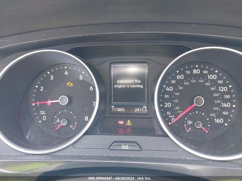 2018 Volkswagen Tiguan 2.0T Se/2.0T Sel VIN: 3VV3B7AX2JM178441 Lot: 39544347