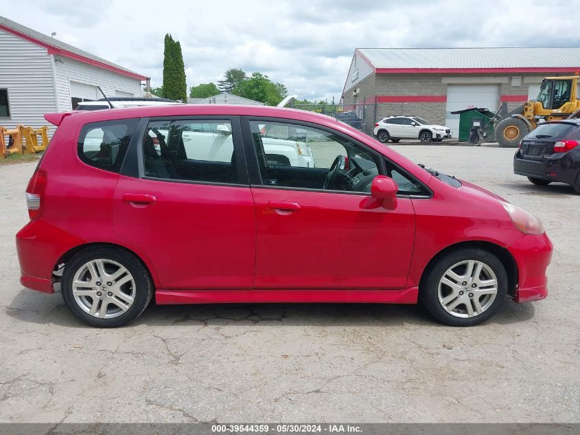 2008 Honda Fit Sport VIN: JHMGD37698S033303 Lot: 39544359