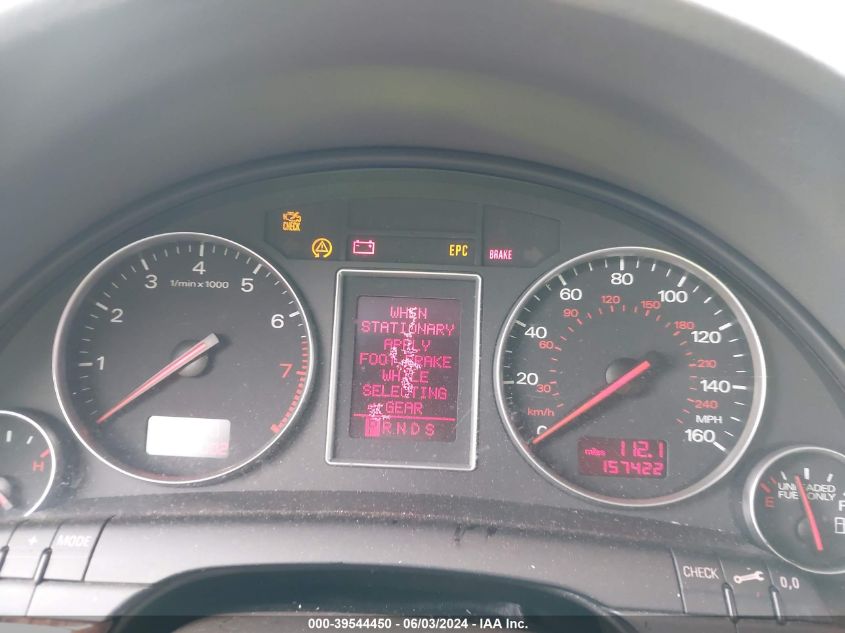 2004 Audi A4 3.0 VIN: WAUJT68E94A002194 Lot: 39544450