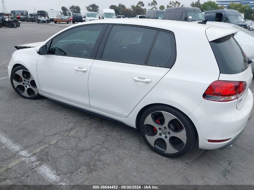 2012 Volkswagen Gti 4-Door VIN: WVWGD7AJ2CW105837 Lot: 39544452