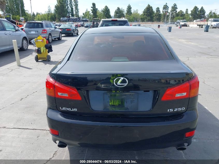 2006 Lexus Is 250 VIN: JTHBK262665016124 Lot: 39544474