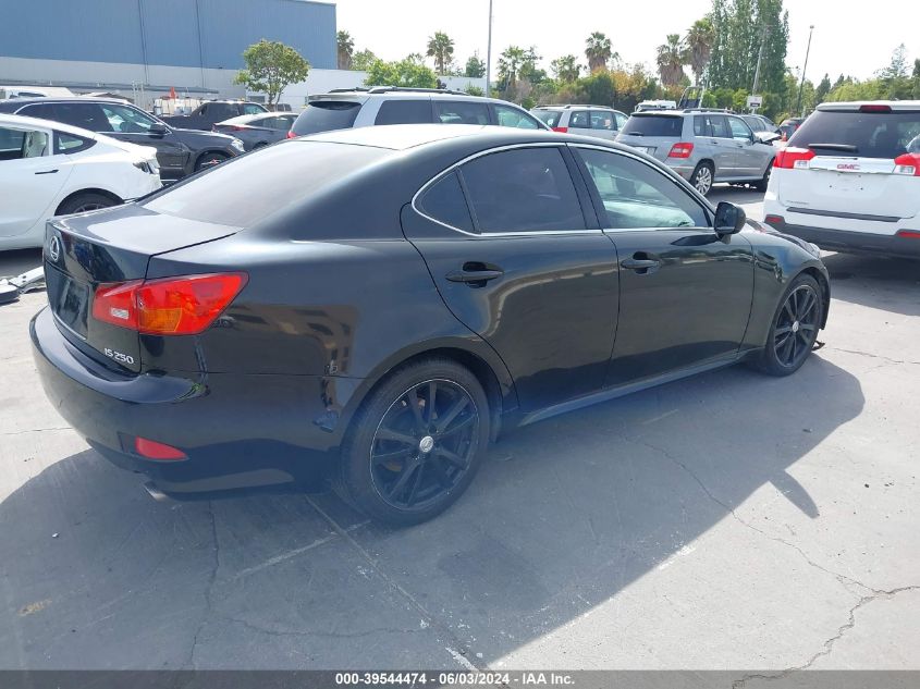 2006 Lexus Is 250 VIN: JTHBK262665016124 Lot: 39544474