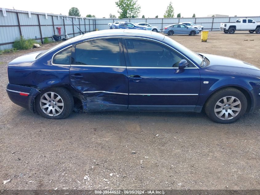 2003 Volkswagen Passat Gls VIN: WVWPD63B33P192223 Lot: 39544532