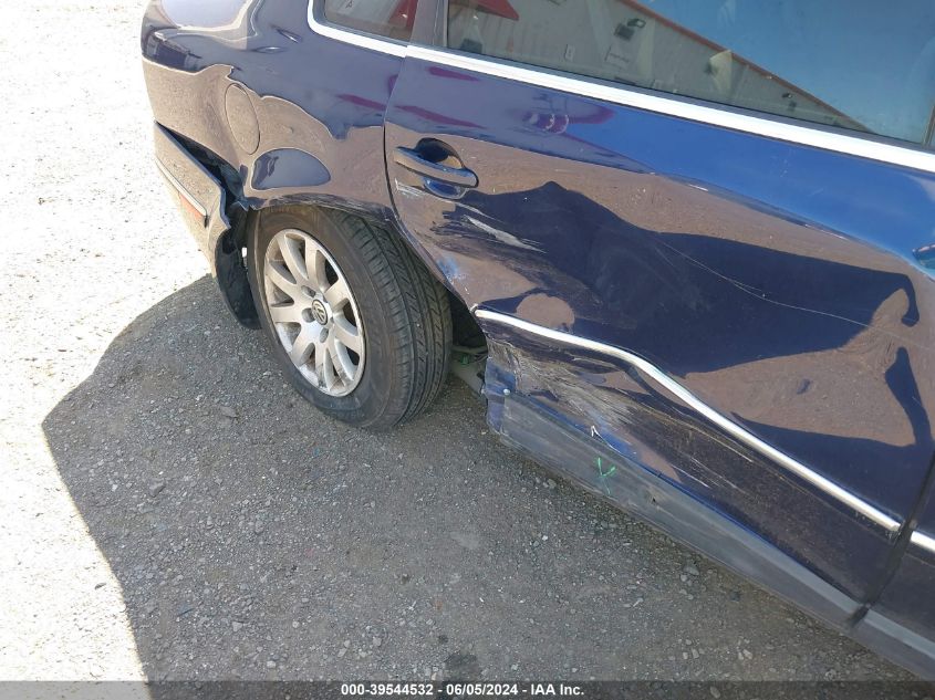 2003 Volkswagen Passat Gls VIN: WVWPD63B33P192223 Lot: 39544532