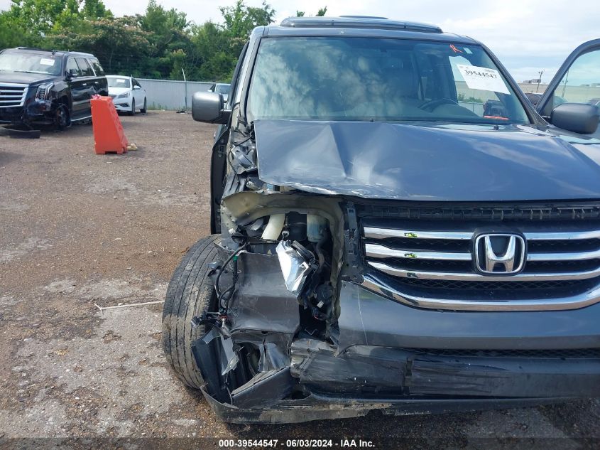 2013 Honda Pilot Ex-L VIN: 5FNYF3H54DB016728 Lot: 39544547