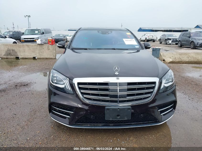 2019 Mercedes-Benz S 450 VIN: WDDUG6GB7KA466809 Lot: 39544571