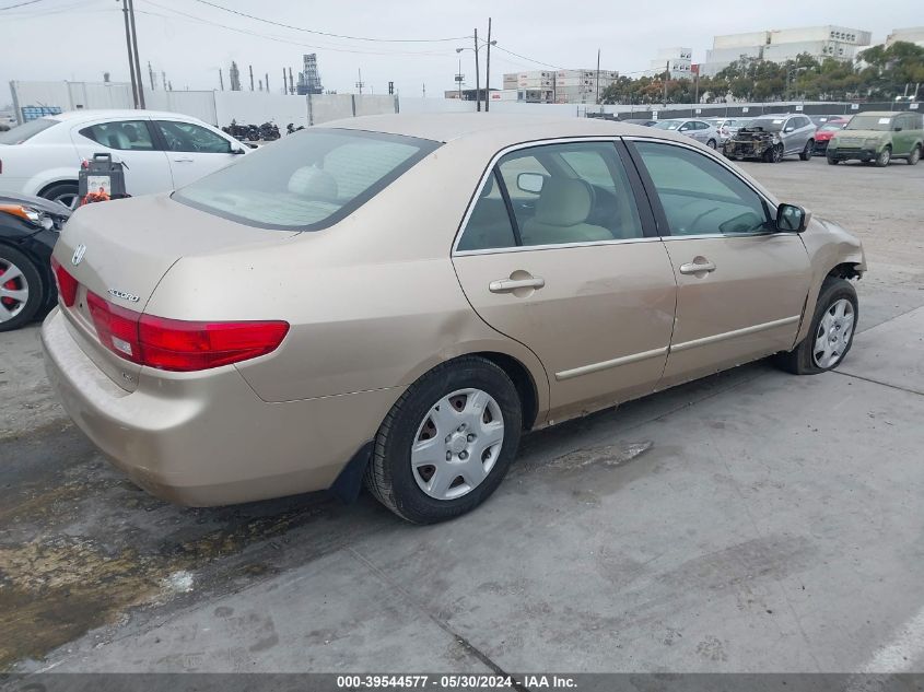 2005 Honda Accord 2.4 Lx VIN: 1HGCM56405A082341 Lot: 39544577