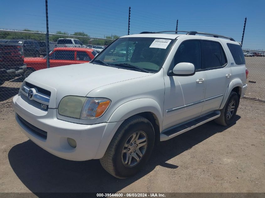 2005 Toyota Sequoia Sr5 V8 VIN: 5TDZT34AX5S249154 Lot: 39544600