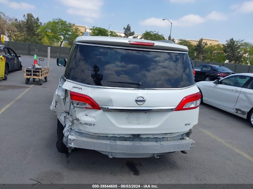 2016 Nissan Quest Platinum/S/Sl/Sv VIN: JN8AE2KP7G9154453 Lot: 39544605