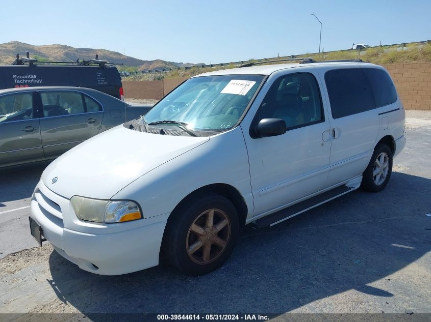 2001 Nissan Quest Gle VIN: 4N2ZN17T31D813998 Lot: 39544614