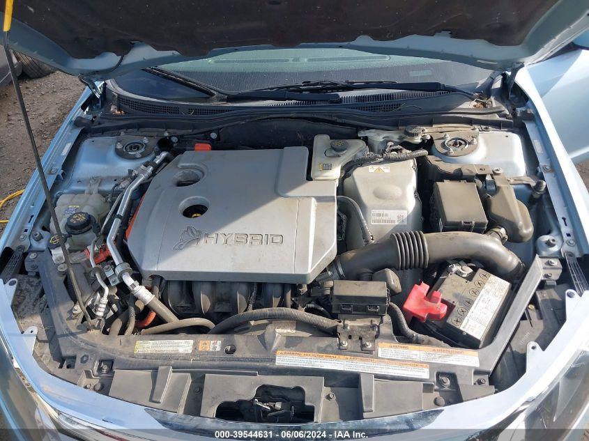 2010 Ford Fusion Hybrid VIN: 3FADP0L35AR406754 Lot: 39544631