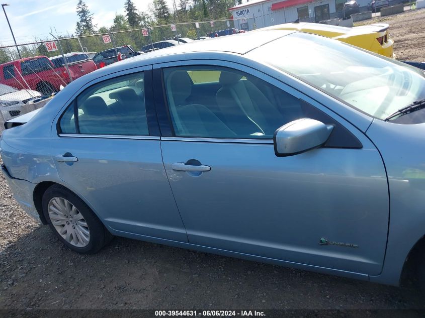 2010 Ford Fusion Hybrid VIN: 3FADP0L35AR406754 Lot: 39544631