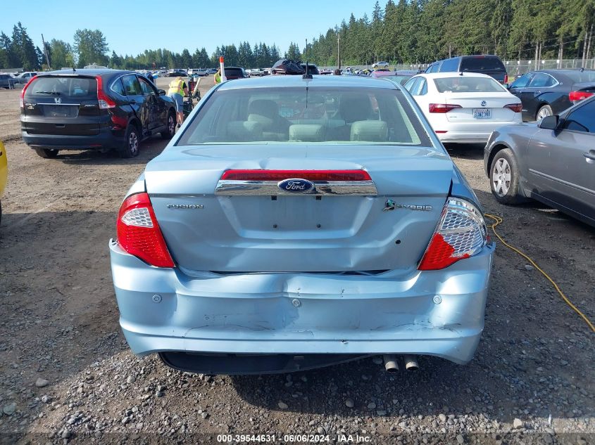 2010 Ford Fusion Hybrid VIN: 3FADP0L35AR406754 Lot: 39544631