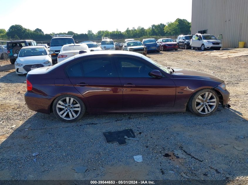 2008 BMW 328I VIN: WBAVA37518NL55051 Lot: 39544653