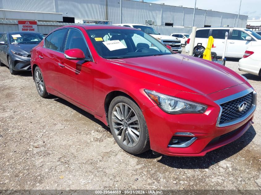 2022 Infiniti Q50 Luxe VIN: JN1EV7BP0NM311733 Lot: 39544669