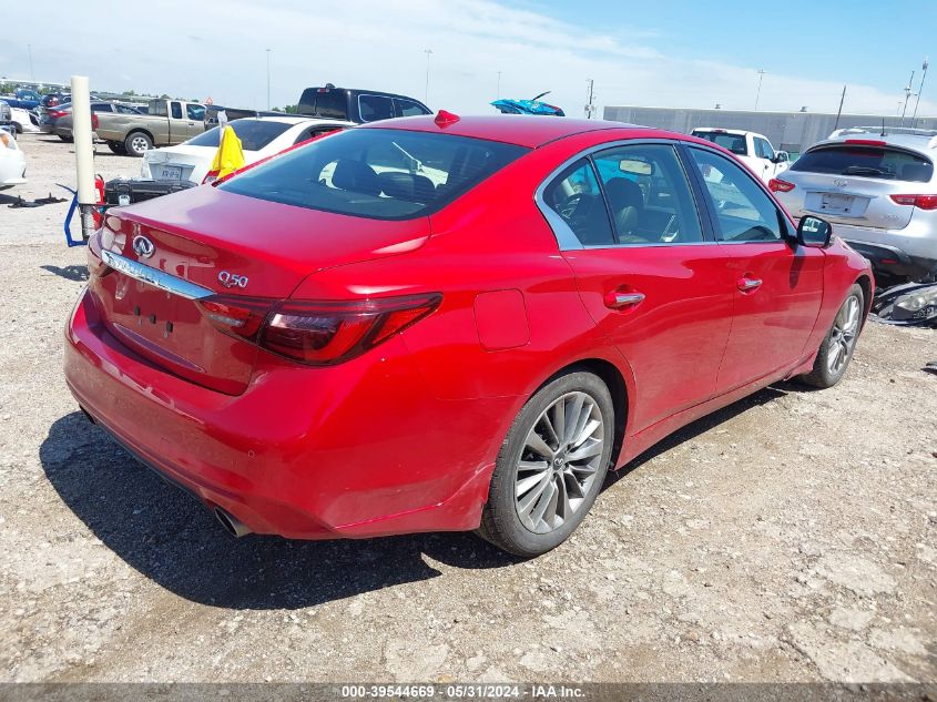 2022 Infiniti Q50 Luxe VIN: JN1EV7BP0NM311733 Lot: 39544669