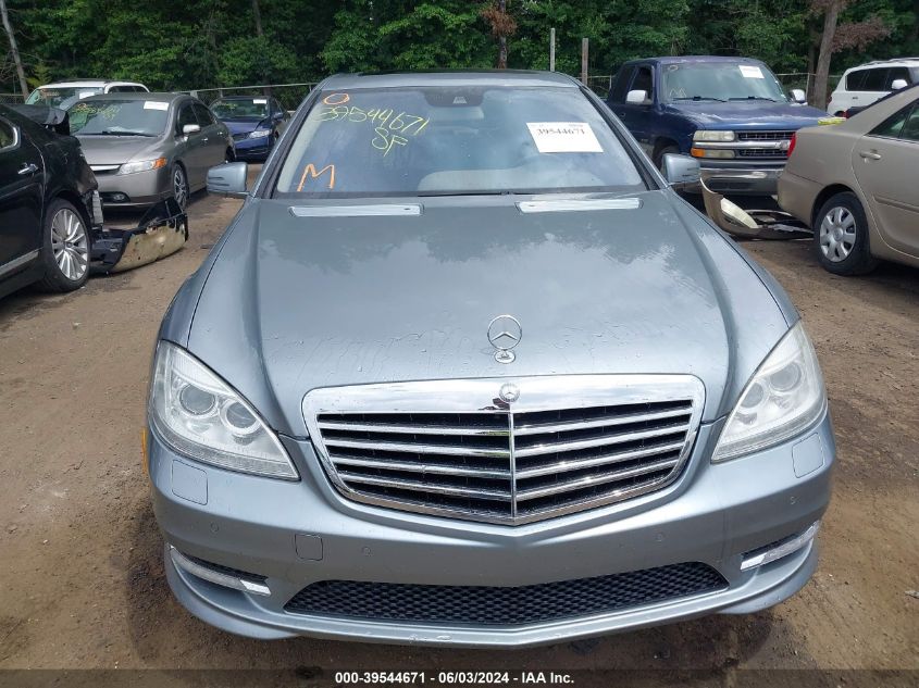 2013 Mercedes-Benz S 550 VIN: WDDNG7DB9DA500444 Lot: 39544671