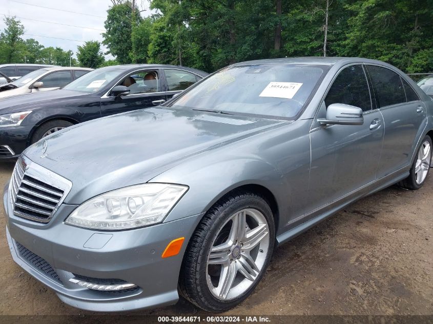 2013 Mercedes-Benz S 550 VIN: WDDNG7DB9DA500444 Lot: 39544671