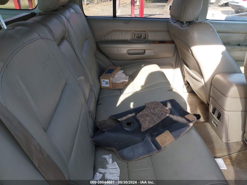 2001 Infiniti Qx4 Luxury VIN: JNRDR07Y11W102294 Lot: 39544681