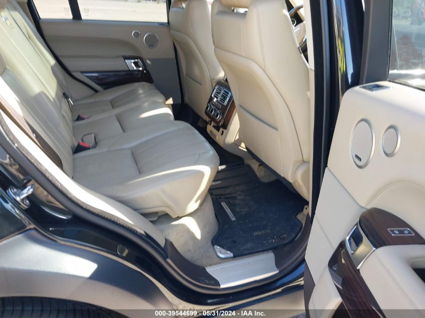 2016 Land Rover Range Rover Hse VIN: SALGS2VF9GA278880 Lot: 39544699