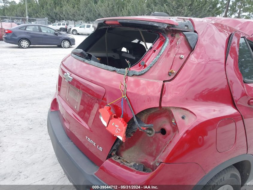 2015 Chevrolet Trax 1Ls VIN: KL7CJKSB0FB141312 Lot: 39544712
