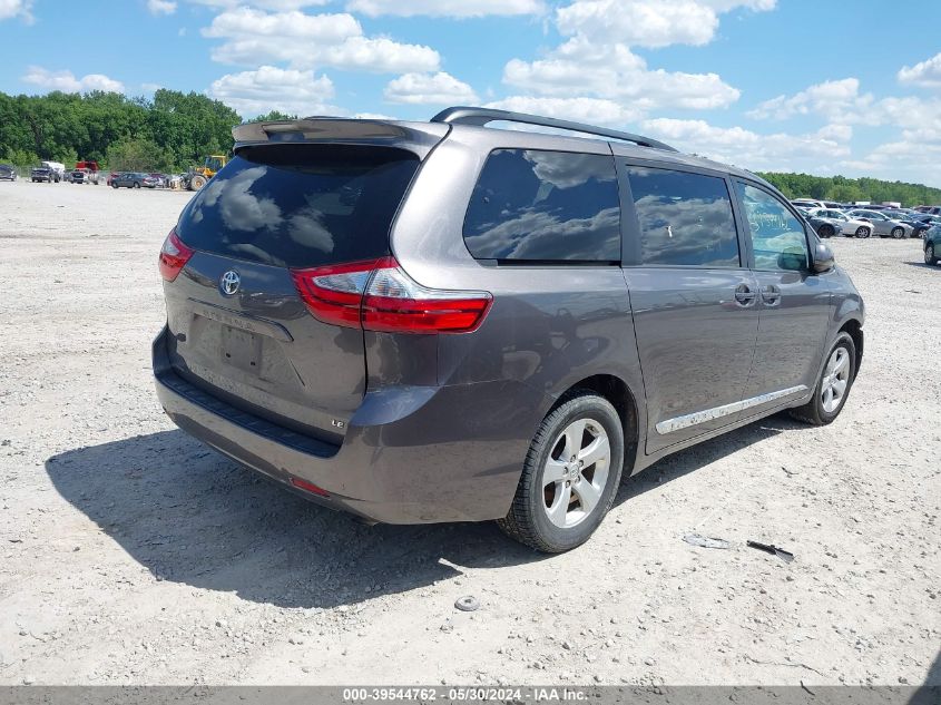 2017 Toyota Sienna Le 8 Passenger VIN: 5TDKZ3DC6HS785380 Lot: 39544762