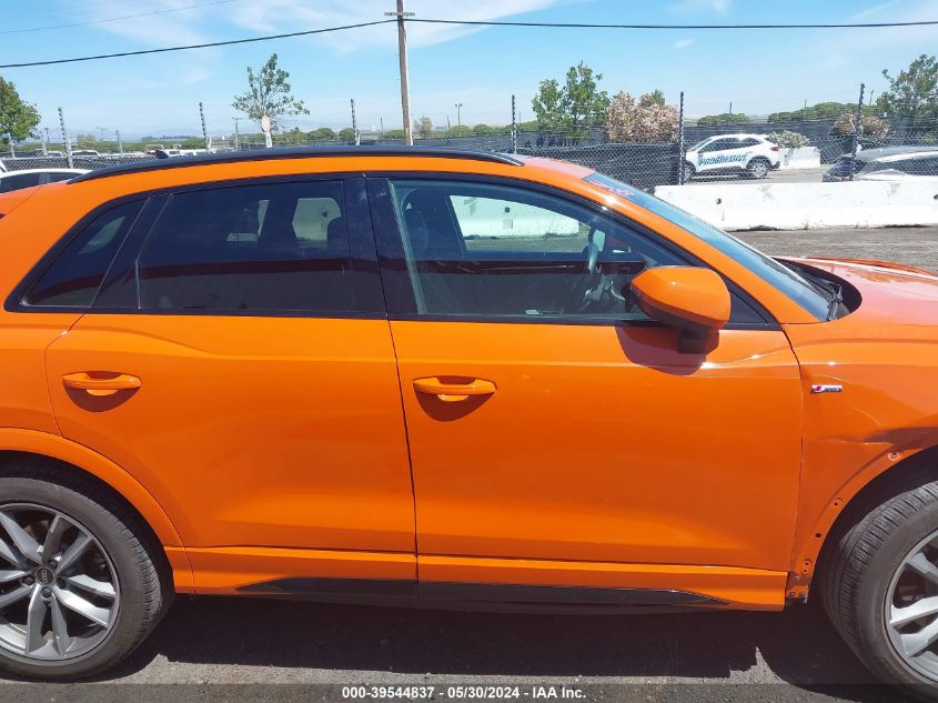 2022 Audi Q3 Premium Plus 45 Tfsi S Line Quattro Tiptronic VIN: WA1EECF38N1071047 Lot: 39544837