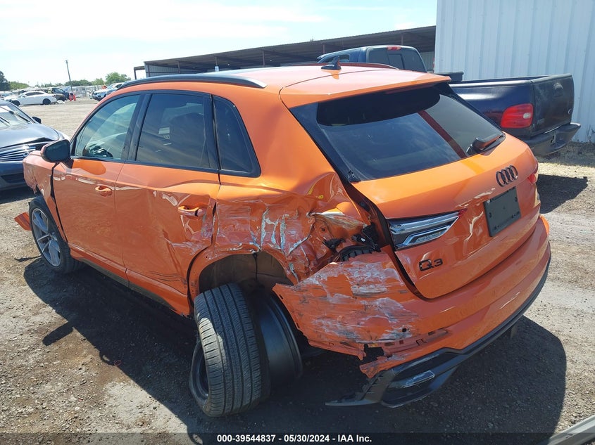 2022 Audi Q3 Premium Plus 45 Tfsi S Line Quattro Tiptronic VIN: WA1EECF38N1071047 Lot: 39544837