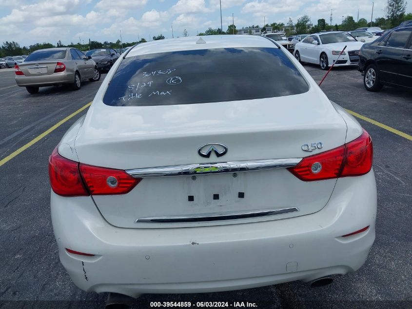 2016 Infiniti Q50 3.0T Premium VIN: JN1EV7APXGM304308 Lot: 39544859