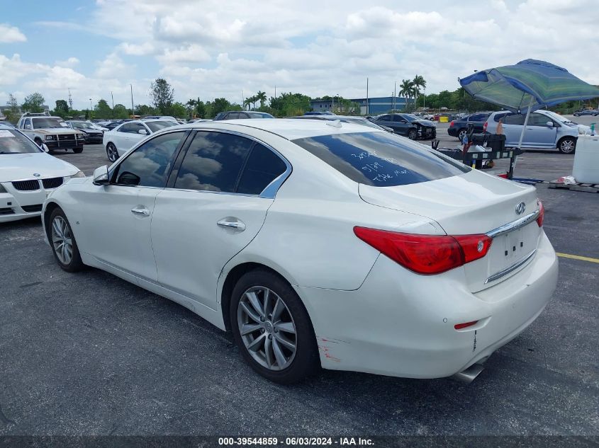 2016 Infiniti Q50 3.0T Premium VIN: JN1EV7APXGM304308 Lot: 39544859