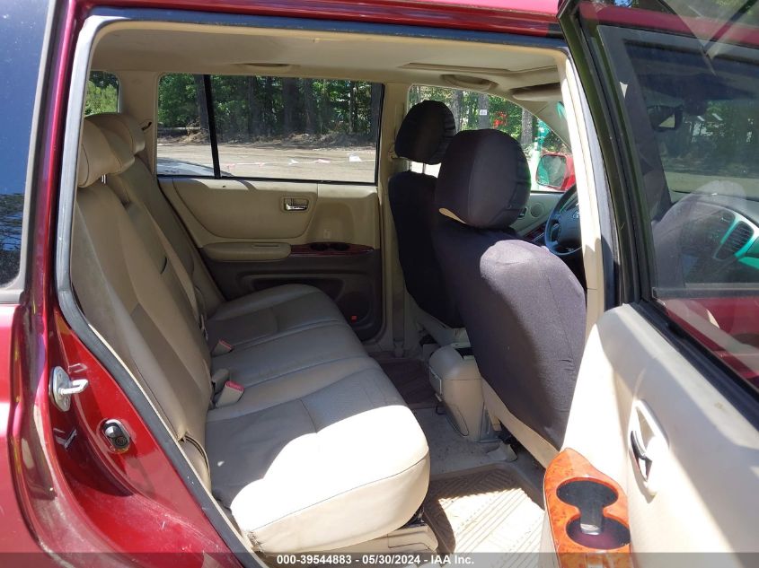 2004 Toyota Highlander Limited V6 VIN: JTEEP21A540024493 Lot: 39544883