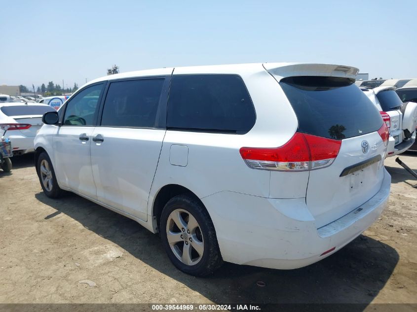 2011 Toyota Sienna VIN: 5TDKA3DC2BS005356 Lot: 39544969