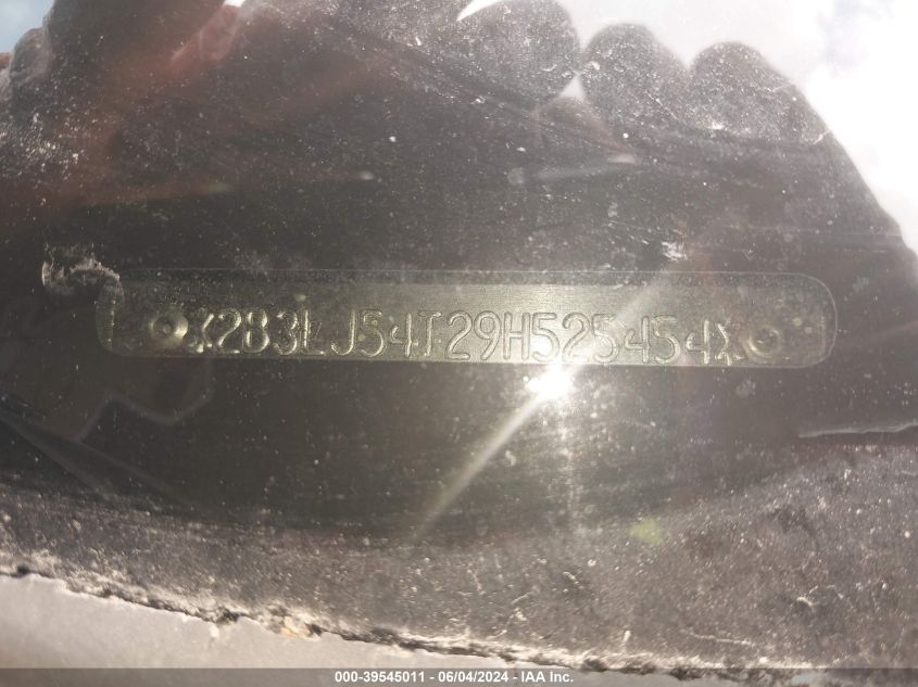 2009 Dodge Challenger R/T VIN: 2B3LJ54T29H525454 Lot: 39545011