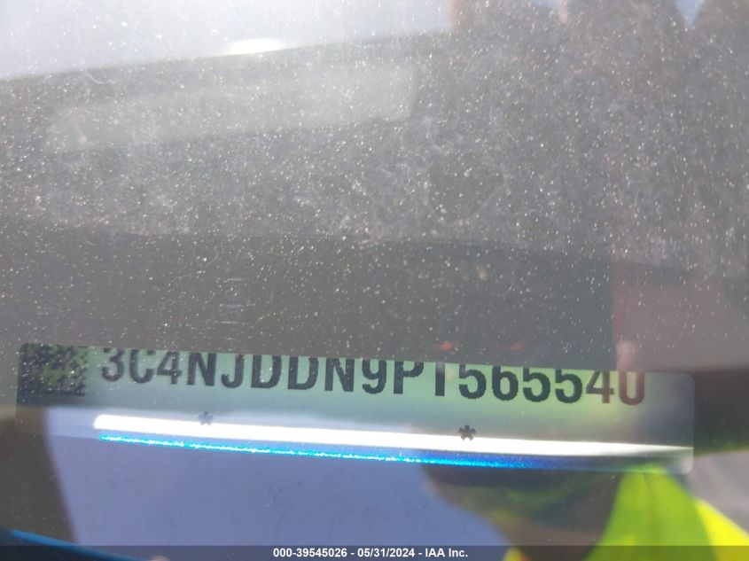 2023 Jeep Compass Trailhawk 4X4 VIN: 3C4NJDDN9PT565540 Lot: 39545026