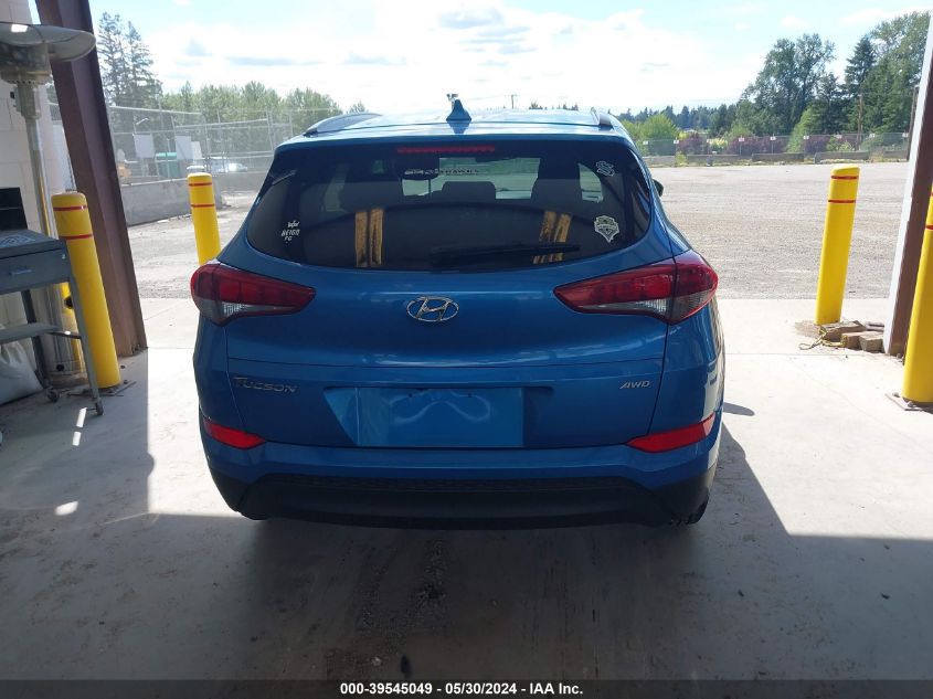 2018 Hyundai Tucson Sel VIN: KM8J3CA49JU704010 Lot: 39545049