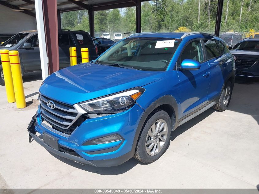 2018 Hyundai Tucson Sel VIN: KM8J3CA49JU704010 Lot: 39545049