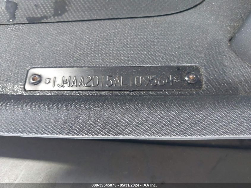 2010 Jeep Wrangler Sport VIN: 1J4AA2D15AL109564 Lot: 39545075