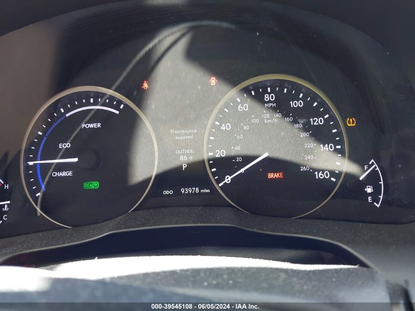 2014 Lexus Es 300H VIN: JTHBW1GG8E2068735 Lot: 39545108