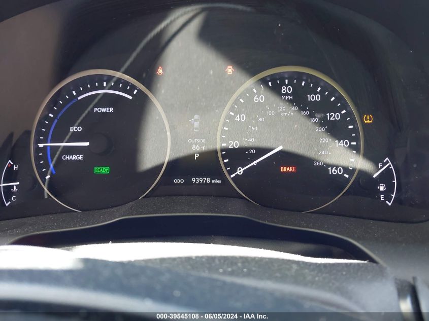 2014 Lexus Es 300H VIN: JTHBW1GG8E2068735 Lot: 39545108